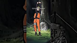 Naruto devant la tombe de son maître Jiraya