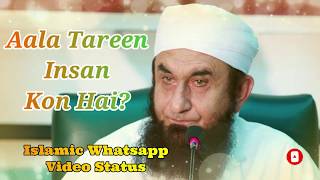 Aala Tareen Insan Kon Hai? ❤️ Maulana Tariq Jameel ❤️ Islamic Whatsapp Status Video