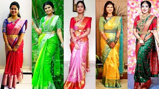 Latest Saree Design | Designer Silk Sarees | Silk Saree Ideas #saree #sarees #sareelove #silksaree