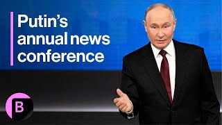 Russia: Vladimir Putin Begins Annual News Conference With Focus on the Economy