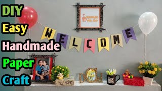 Welcome DIY Crafts / Handmade Craft Ideas/ Welcome Signs Hanger Ideas/ Home decor Ideas/ paper craft