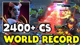 140 MIN 2400+ CS - WORLD RECORD! - EMPIRE VEGA TI7 DOTA 2