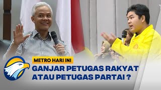 Ganjar Pranowo Dicecar Mahasiswa soal Status Petugas Partai