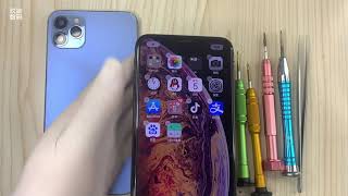 苹果iphone Xs Max 改装 iphone13 Pro Max远峰蓝色