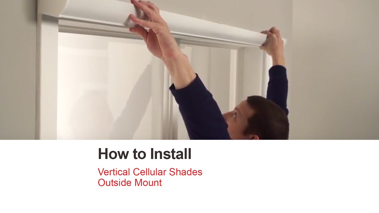 Bali Blinds | How To Install Vertical Cellular Shades - Outside Mount ...