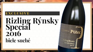 Víno Pútec - Rizling Rýnsky 2016 Special Edition - biele suché