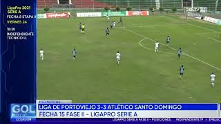Liga de Portoviejo 3-3 Atlético Santo Domingo