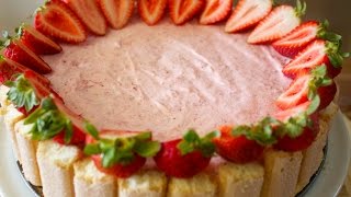 Strawberry Charlotte Cake - Cooked by Julie - Episode 153