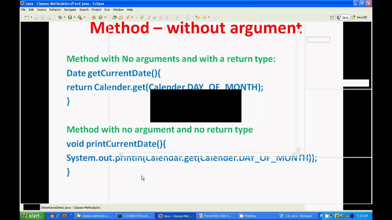 Ocjp Tutorial Java Classes Methods And Inheritance Scjp Tutorial