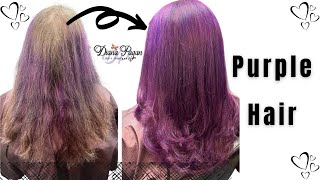 😍 Purple Hair Tutorial | Transformation | Pagans Beauty