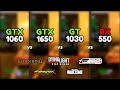 GTX 1060 vs GTX 1650 GT 1030 vs RX 550 | 9 Games Tested