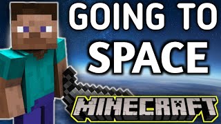GOING TO SPACE IN MINECRAFT ( FIRST TIME IN WORLD )#shorts #ytshorts