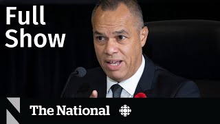 CBC News: The National | Sloly pushes back, Dramatic water rescue, Maria Ressa