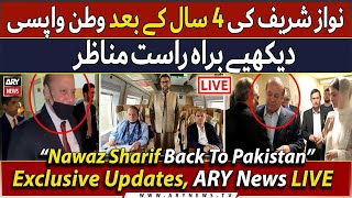 🔴LIVE | Nawaz Sharif's return to Pakistan | Exclusive Updates | ARY News Live