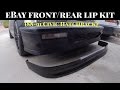 eBay Lip Kit Install 88-91 Civic Hatchback EF