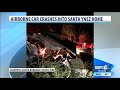 Car launches into house in Santa Ynez, home heavily damaged