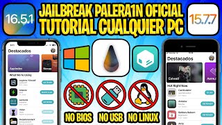 TUTORIAL NUEVO JAILBREAK iOS 16.5.1 y 15.7.7 ✅ PALERA1N EN WINDOWS SIN USB (WinRa1n OFICIAL)
