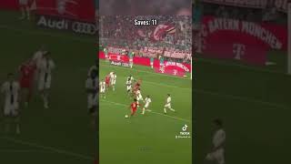 Yann Sommer’s 19 saves vs Bayern Munich