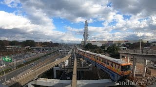 大阪モノレールタイムラプス動画。Time-lapse video of Osaka monorail.