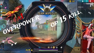 FRE FIRE 🔥 MP40+M4A1 😈 UNSTOPPABLE HEADSHOT 🥵15 KILL BOOYAH😈#SANDIPGAMER