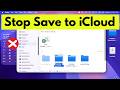 Stop saves Documents and Desktop to iCloud on MacBook | Turn OFF Auto Sync