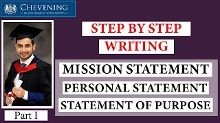 How to Write Personal Statement / Mission Statement for UK universities