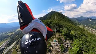 Pointe de Chauriande au Roc de viuz en wingsuit basejump