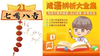 21 成语辨析：七嘴八舌 II 中文学习|成语cheng yu|Learing Chinese Idioms|成語學习|中文基础知识IIchinese alphabet pronunciation