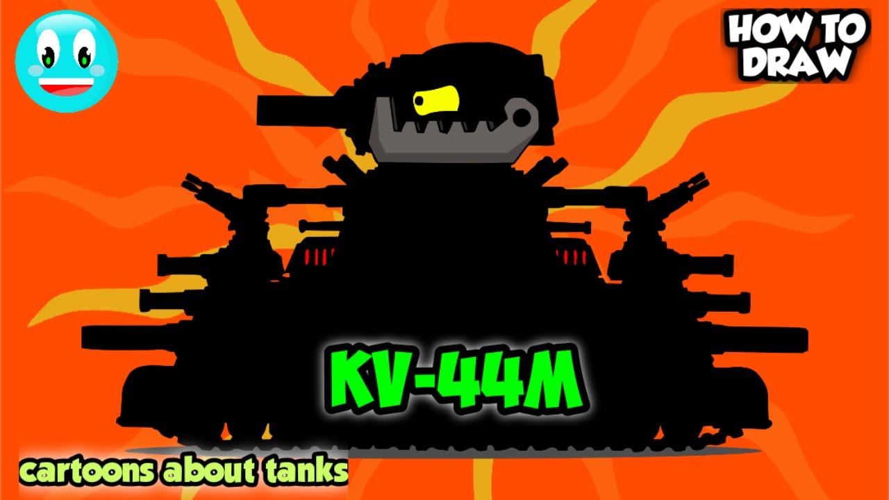 How To Draw Cartoon Tank KV-44M | HomeAnimations - Cartoons About Tanks ...