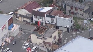 吹き飛ばされた屋根　破損の住宅が目立つ　千葉・鋸南町