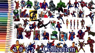 SUPERHEROES Coloring Pages | All Videos in One Video | 2022 Collection