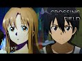 Yuke x crossing field (#shorts ver.) | Mashup of Sword Art Online: Progressive x Aincrad [LiSA]