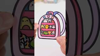 쪼꼬미 스티커들 책가방 만들기!  Sticker storage #backpack #suitcase  #paperdiy  #shorts #diy