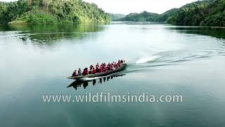 Boat ride in placid clear blue waters of Serlui lake in Kolasib, Mizoram : Best of north-east India!