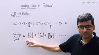 05. Trailing Zeros in Factorial Explained | Efficient Trick for DSA Interviews and Coding Problems