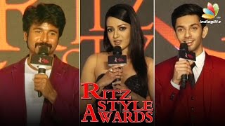 Sivakarthikeyan receives The Most Admired Celebrity Award | Anirudh, Catherine Tresa | Ritz 2017