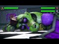 FNAF vs SECURITY BREACH Fighting Animations with Healthbars Compilation