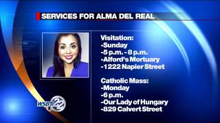 Alma del Real funeral services announced