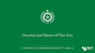 Doc/MFA | UNT Commencement Spring 2026