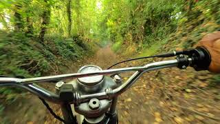 Lughorse Lane steep climb byway KM194 at Yalding 1955 Ariel