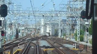 前方展望 2016.07.19 阪急京都線 淡路駅～上新庄駅間 1300系1300F 普通高槻市行き 阪急電車 阪急電鉄