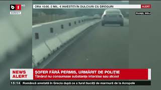 ȘOFER FĂRĂ PERMIS, URMĂRIT DE POLIȚIE. Știri B1TV_21 sept 2023