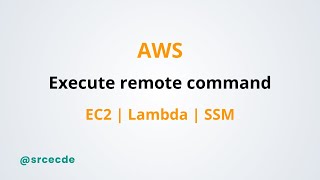 How to execute command remotely on EC2 via Lambda function using SSM