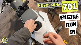 New Husqvarna 701sm run in the engine! Quick ride and talking rubbish!