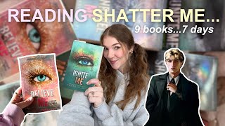 reading the entire shatter me series in ONE WEEK....💚🎧 MEETING AARON WARNER