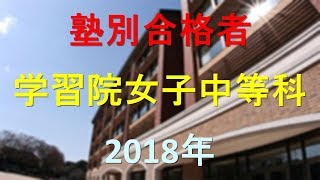 学習院女子中等科 2018年春　塾別合格者