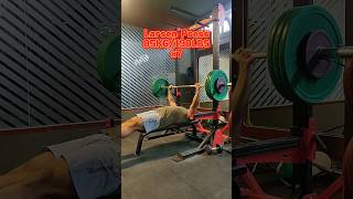 Day-233 Larsen Press (85kg/190lbs) #shorts #gym #powerlifting #benchpress