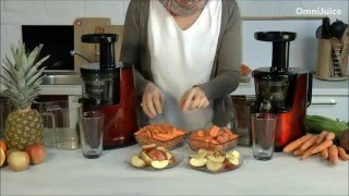 Vergleichtest Slow Juicer OmniJuice Plus vs Hurom HH 2. Generation