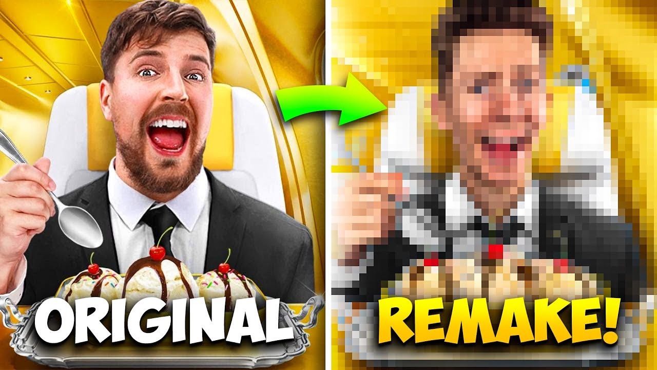 I Remade MrBeast’s THUMBNAILS In Photoshop! - YouTube