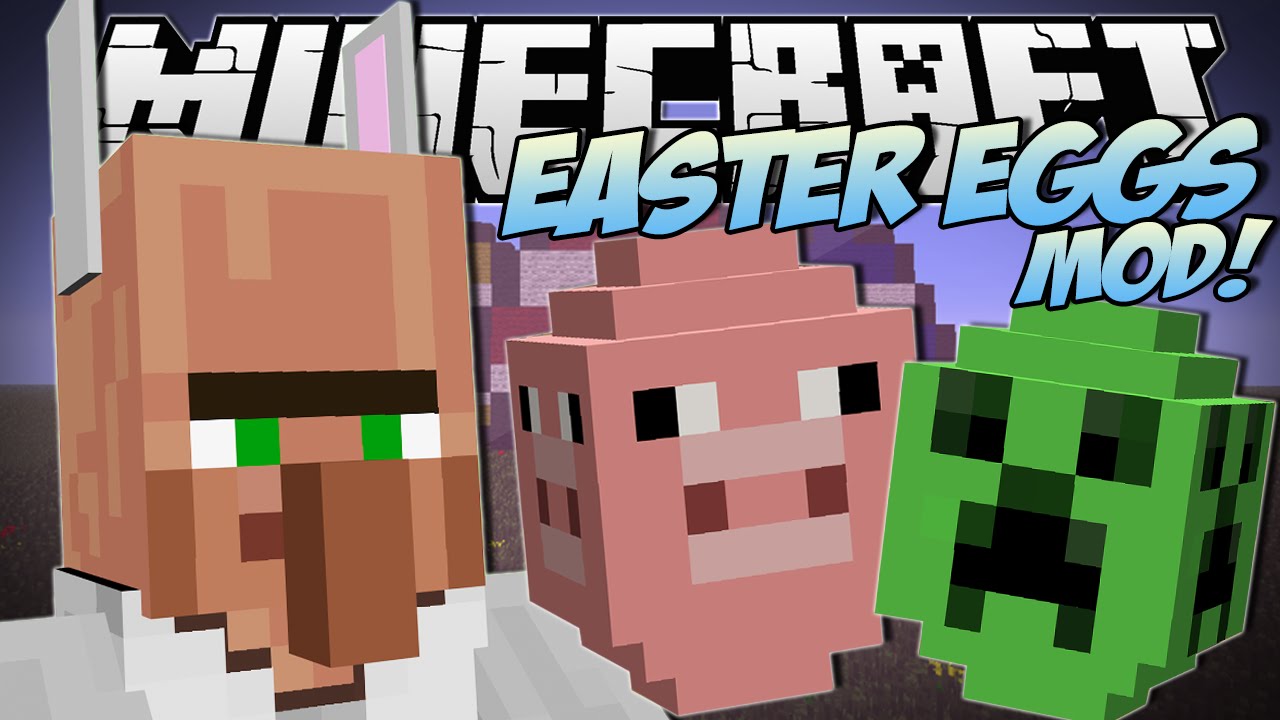 Minecraft | EASTER EGGS MOD (Lucky Egg Hunt!) | Mod Showcase - Examples ...